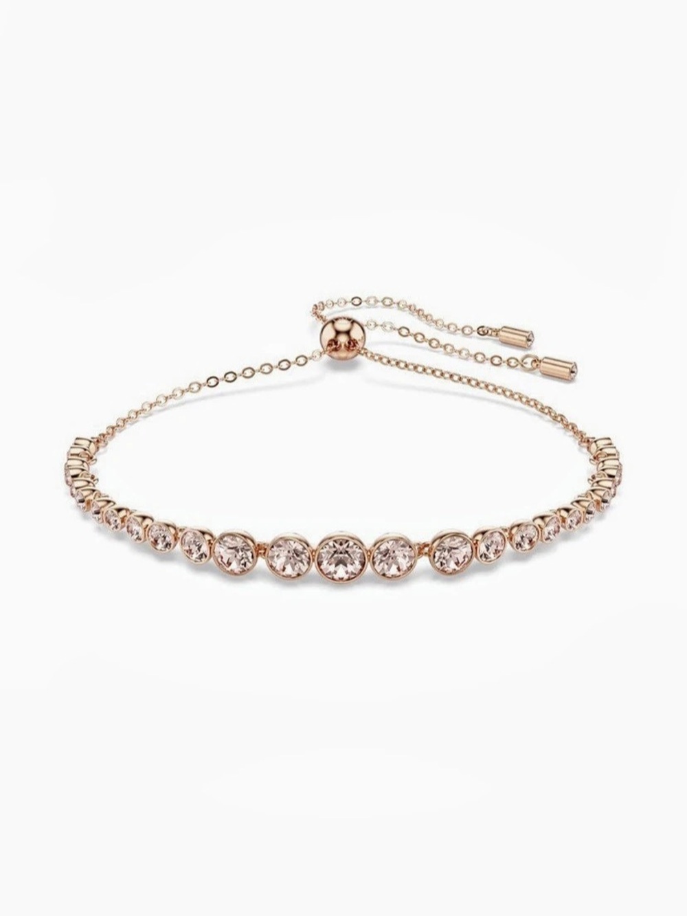 Swarovski Emily Tennis Bracelet Gold Tone